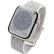 ELECOM Apple Watch 45/44/42mm 布面錶帶- 白