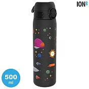 ION8 Medium 運動休閒水壺 I8500 圖案款 / 城市綠洲 (收納扣環 Tritan 環保塑膠 防漏 彈蓋 易攜) Spaceships黑
