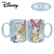 【日本正版授權】兩入組 唐老鴨黛西 馬克杯 300ml 對杯組 咖啡杯 Donald Duck Daisy