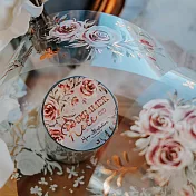 【Meow Illustration】夏之薔薇 亮面古銅金PET膠帶-特油加白墨含離型紙