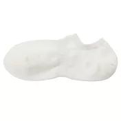 【MUJI 無印良品】男棉混淺口直角襪25-27cm 柔白