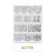 【HITOTOKI】KITTA 隨身攜帶和紙膠帶 銀箔 蕾絲 (KITH010)