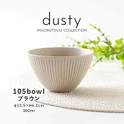 【Minoru陶器】Dusty透釉陶瓷餐碗300ml ‧ 棕