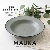 【Minoru陶器】Mauka復古陶瓷餐碗380ml ‧ 灰丁藍