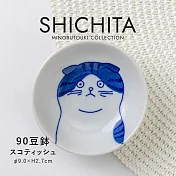 【日本Minoru】Shichita貓咪 陶瓷小皿9cm ‧ 摺耳貓