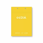 colte 上掀式筆記本 A5 100P (148x210mm)空白 黃色