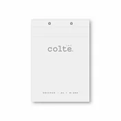colte 上掀式筆記本 A5 100P (148x210mm)空白 白