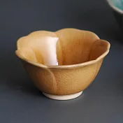 【Minoru陶器】Amane高雅花形陶瓷小餐碗60ml ‧ 黃