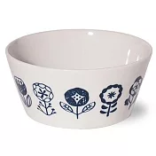 【日本Minoru】自然花卉 陶瓷丼飯碗480ml ‧ 白
