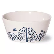 【日本Minoru】叢樹與鳥 陶瓷丼飯碗480ml ‧ 白