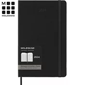 MOLESKINE 2024 Pro直式週記12M 硬殼-L型黑