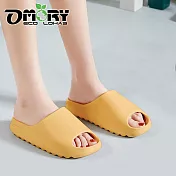 【OMORY】厚底EVA鯊魚齒拖鞋- 奶茶23cm