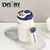 【OMORY】316英倫風真空咖啡杯420ml-  經典藍