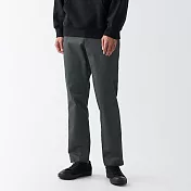 【MUJI 無印良品】男有機棉混彈性綾織合身褲73 深灰