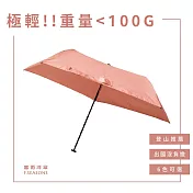 【富雨洋傘】極輕碳纖羽毛傘_晴雨兩用(M44) 甜橙橘