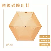 【富雨洋傘】降溫省力碳纖超輕自動折傘 晴雨兩用(IF35) 鵝黃