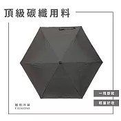 【富雨洋傘】極致撥水省力碳纖超輕自動折傘 晴雨兩用(IF34) 灰色
