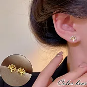 【卡樂熊】S925銀韓系發財小樹造型耳環飾品- 小樹