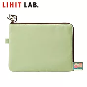 LIHIT LAB. A5貓貓扁平包 蘋果綠