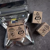 【小犬工作室】星際小犬│櫸木印章組