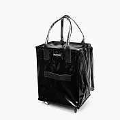 HULKEN? 浩肯包2.0 大型購物車 環保購物袋 折疊推車(中) 黑色