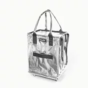 HULKEN? 浩肯包2.0 大型購物車 環保購物袋 折疊推車（中） 銀色