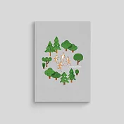 【 Hello Studio 你好工作室 】狐吉森森 | 15weeks八分格記事本 無時效週計畫手帳