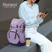 【Horizon 天際線】先鋒登山後背包 Vanguard 25L│雙肩減壓│男女適用後背包 (內附防雨罩) 玄月紫