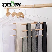 【OMORY】工業風鐵藝裙褲衣架三層- 白色