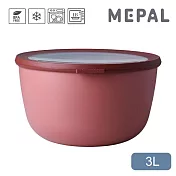 MEPAL / Cirqula 圓形密封保鮮盒3L- 乾燥玫瑰