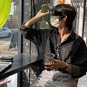 【AMIEE】韓系歐爸牛仔百搭襯衫(男裝/2色/M-2XL/KDTY-C22) 2XL 黑色