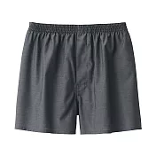 【MUJI 無印良品】男柔滑前開平口褲 S 深灰