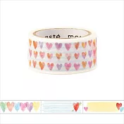 【日本Mark’s】水性筆可寫手帳標題紙膠帶 ‧ 愛心