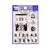 【SANBY】復古日曆自由編排透明印章 ‧ 貓頭鷹公司