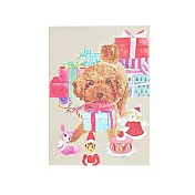 萬用卡-Naughty Poodle頑皮貴賓 奶茶色