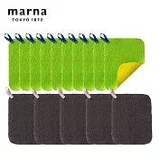 【日本marna】日本製兩用水垢清潔巾15入(原廠總代理)
