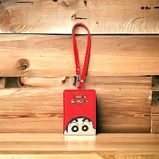 【蠟筆小新 Crayon Shinchan】 斜紋證件套  蠟筆小新紅