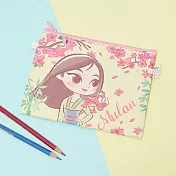 【迪士尼 Disney】Q版公主花木蘭 皮革收納包 花木蘭