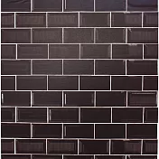 【日本mt和紙膠帶】CASA FLEECE 壁貼46cm ‧ 黑磚