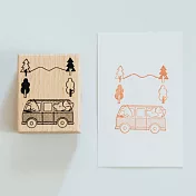 【 Hello Studio 你好工作室 】狐吉露營趣系列 狐吉出發 | 單顆印章