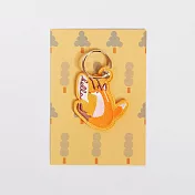 【Hello Studio 你好工作室】狐吉抱抱｜刺繡掛飾鑰匙圈