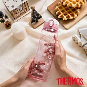 【THERMOS膳魔師】聖誕彈蓋輕水瓶 700ml 聖誕款 粉紅色(TB-700CM-PK)