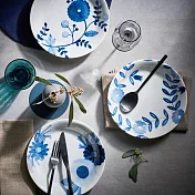 【日本Apex Dolce】優雅晨曦 藍花瓷 餐盤4入組