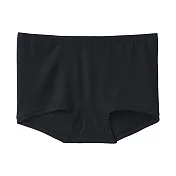 【MUJI 無印良品】女柔滑平口內褲 S 黑色