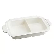 【日本BRUNO】BOE021-SPLIT-CE 鴛鴦鍋(電烤盤配件) 白色