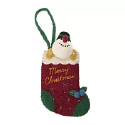 【日本Mark’s】Felt & Knit手工羊毛氈聖誕襪擺飾 ‧ 雪人