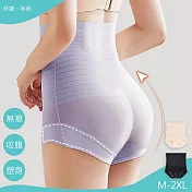 【KISSDIAMOND】強力收腹透氣無痕塑身內褲(KDW-1020) XL 紫灰
