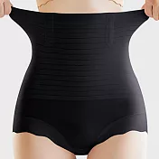 【KISSDIAMOND】強力收腹透氣無痕塑身內褲(KDW-1020) XL 黑色