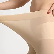 【KISSDIAMOND】裸感保暖玻尿酸美膚肌底長褲(KDP-21701) XL 杏色