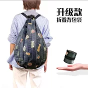 【素包包】購物袋 可後背雙肩環保牛津布大容量折疊 牛仔藍